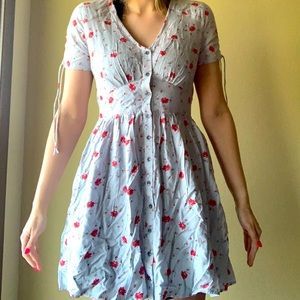 BLUE FLORAL DRESS🌻